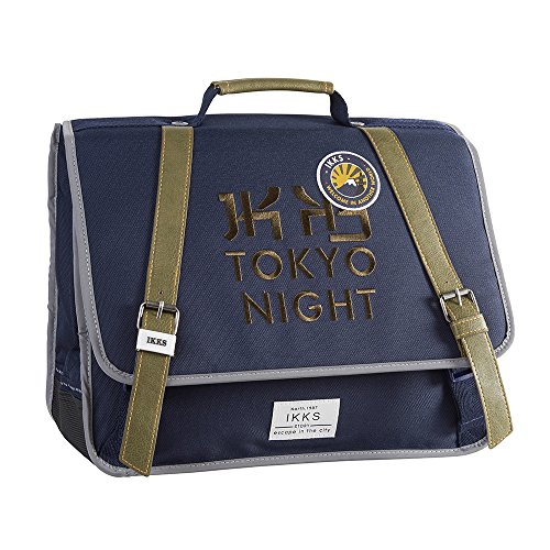 Preisvergleich Produktbild IKKS Backpacker In Tokyo Schulrucksack, 38 cm, Blau (Bleu)