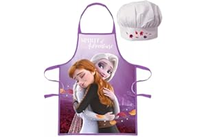 Palleon Frozen Frozen - Juego de delantal y gorro de cocinero para niños, multicolor, Talla única