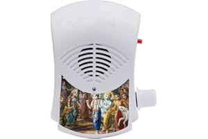 BISMAADH Electric Religious Continuous Mantra Chanting Bell Machine Spiritual Devotional Mantras Pooja Chanting Bell Just Plug & Play (Krishna)