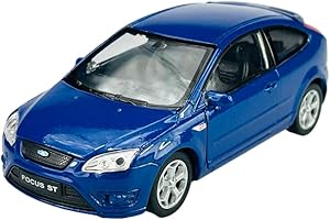 Welly Ford Focus St MK2 niebieski 3-drzwiowy 2009 1/34-1/39 metalowy model samochodu Die Cast nowy w skrzynce