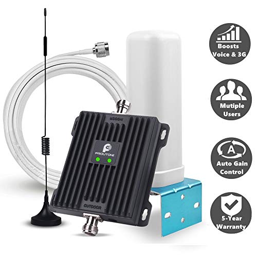 Repetidor gsm 3G UMTS Amplificador de Señal de Teléfono Celular EGSM 900 WCDMA 2100MHz con Kit Antenas Omni