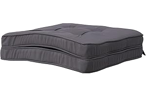 RACE LEAF Garden Chair Cushions,Chair Pads,Seat Pads for Dining Chairs,Cover Indoor Outdoor Seat Pad Cushions,for Your Living Room, Patio,Car,And More (square Pack of 2, dark gray)