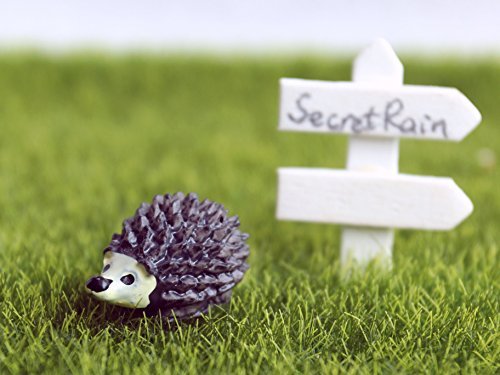 Miniatur Kunstharz Garten Fee Ornament Flower Pot Blumentopf Home Decor Igel & Pilz Set - 3