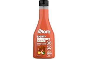 ‎MORE NUTRITION MORE NUTRITION Light Gourmet Sauce, 285ml - Sweet and Sour, kalorienreduzierte Sauce, ohne Zuckerzusatz und unnötigem Fett