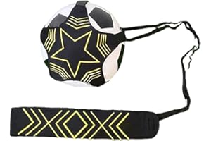 WeddHuis Allenatore Singolo Trainer per Pallavolo/Rugby/Calcio Accessorio per Allenamento Cintura Regolabile con 5 Ganci (per Palloni Dimensione 3/4/5)