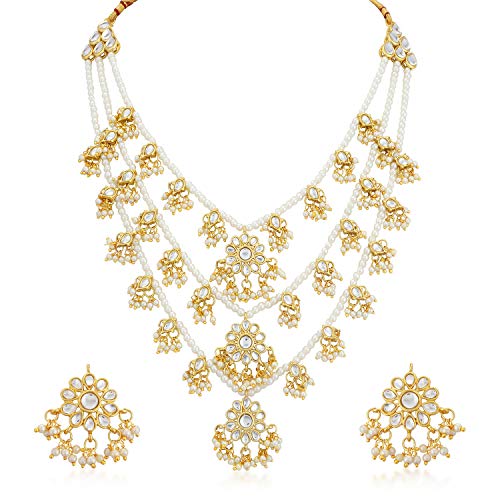 Buy Sukkhi Gold Plated Kundan Pearl 