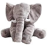 Baby Kind Elefant Schlaf Stuffed weichem Plüsch Kissen Plüschtiere besten Geschenke für Kinder, Zwei Größe für Ihre Wahl (S(15.8×14.57×9.85inch)) - 5