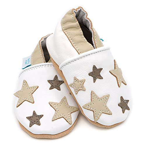 Weiche Baby und Kleinkind Lederschuhe – Jungen und Mädchen – Sterne - 3