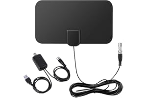 DollaTek Antenna TV digitale 50 Miglia Amplificatore di segnale Gamma TV compatibile HDTV Antenna 4K DVB-T2 interna ATSC