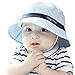 2016 Fashion Unisex Infant Baby Toddler Cotton Sun Protection Hat Stripe Rim Cap For Summer Outdoors Blue