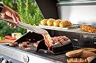 Rösle BBQ-Speckgriller, Stahl emailliert, Auffangrinnen für Fett, 20 x 20 x 9 cm – Bild 2