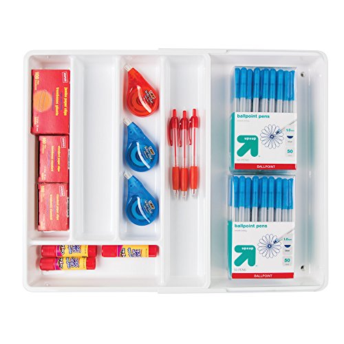 InterDesign-Linus-Ausziehbarer-Besteckkasten-fr-Besteck-Pfannenmesser-Utensilien-Plastik