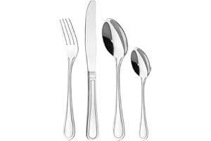 Otto Koning – Frankfurt - Ensemble de couverts de table de 16 pièces, en acier inoxydable, finition miroir. Un service de table aux lignes classiques et simples pour 4 personnes