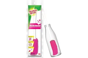 Scotch-Brite Plastic Bottle Cleaner Brush (Pink and White,Pack of 1)