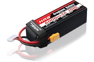 HRB 6S 6000mAh Lipo Battery XT90 100C 22.2V RC Lipo Battery Compatible with RC Quadcopter Helicopter Airplane Car Boat Truck