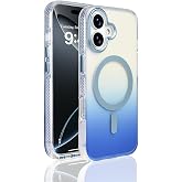 Senon Apple iPhone 17 İ&ccedil;in Kılıf Magsafe Uyumlu Şarj &Ouml;zellikli Transparan Renk Ge&ccedil;işli Zore Toros Kapak (Mavi)