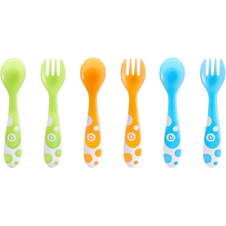Couverts Bébé Chicco - Set 2 Pièces Vert (Cuillère + Fourchette) 12M+