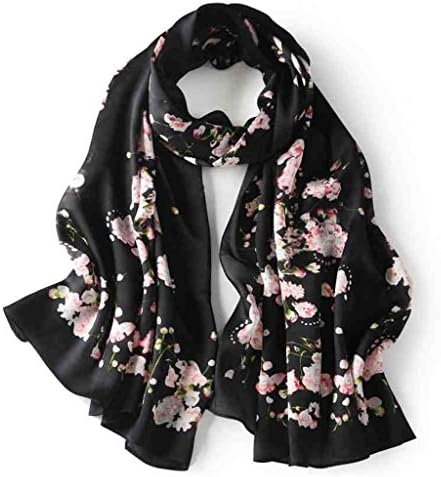 Beach towel Silk Print Silk Multi Colors Optional Long Shark Shawl Shoulder Scarf ( Color : #9 )