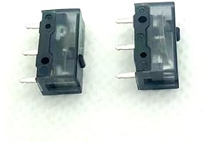 LZYDD Czarny przycisk przełącznika myszy Kailh GM 8.0 do Razer Deathadder Viper Basilisk Logitech G604 G903 G305 G502 G Pro x mysz do gier (2 szt.)