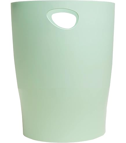 HAN Grip 237 – Corbeille à Papier 18 L Avec Poignées Encastrées, Gris Robuste Et Élégant