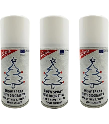 Spray Neve Acan Tradineur - 2 Flaconi Da 250 Ml | Per Decorazioni Natalizie, Alberi, Presepi