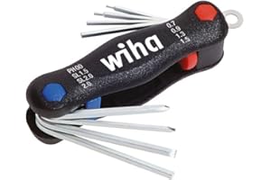 Zest.kluczy trzpień,kat. w skladanym uchwycie, Mini-PocketStar kombi 8-czesciowy SB Wiha