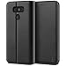 Produktbild BEZ® LG G6 Hülle, Handyhülle Kompatibel für LG G6 Tasche, Flip Case Cover Schutzhüllen aus Klapphülle mit Kreditkartenhaltern, Ständer, Magnetverschluss, Schwarz
