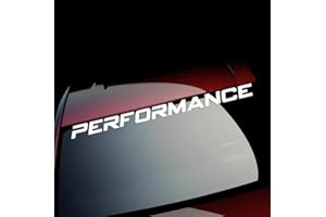 PANLOUTING Autocollants Vinyle Auto Pare-Brise de Voiture Bannière de Fenêtre Performance | Autocollants Réfléchissants de Tuning | Autocollants de Décoration de Voiture