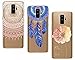 Produktbild CreWin 3 Pack Hülle kompatibel mit Samsung Galaxy S9 Plus Handyhülle Silikon Gel TPU Transparent Bumper Durchsichtig Schutzhülle Klar Handytasche Soft Case - Mandala + Feder + Blume