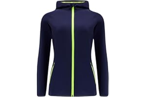 Time To Run Femmes Thermique Courir Capuche Capuche Veste Pour Hiver Avec Deux Poches de