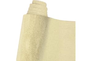 ZINUEEN Tessuto in microfibra autoadesivo, 37 x 160 cm, tessuto in finta pelle scamosciata, tessuto elasticizzato per decorazione auto, cassetti gioielli, imbottitura (beige)