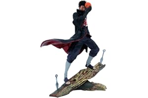 WANSHI Anime Naruto Uchiha Obito Figur, 26 cm Rinnegan Sammlerversion Modell Akatsuki Kombiniert Figur Spielzeug Dekoration Ornamente mit zwei Köpfen