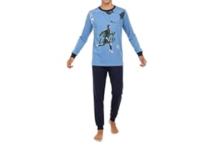 In One Clothing - Jungen Schlafanzug lang, weicher Single-Jersey aus 100% Baumwolle