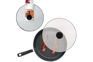 BARGAINSGALORE 29Cm Metal Splatter Cover Lid - Cooking Frying Pan Accessory | Kitchen Protector Guard, Metal Splash Cover, Grease Screen Is Rust Free | Protector Pot, Lids Oil Proofing