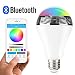 Produktbild 1byone Bluetooth 4.0 Lautsprecher und LED Glühbirne mit App für Smartphones, dimmbare RGB LED für entspannten Musikgenuß, E27 Fassung