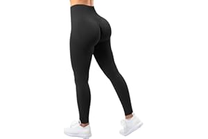 TAYOEA Damen Kompressions Sport Leggings Yoga Lange Leggings Slim Fit Fitnesshose Sporthosen Blickdicht Scrunch Butt Yogahose Nahtlos Push up Leggings Hohe Taille Übung Fitness Joggen