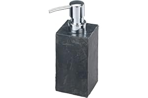 ‎WENKO Wenko Dozownik mydła Slate Rock Wykończenie z efektem łupka szarego - szary antracytowy