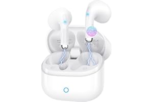 YELKUTT Cuffie Bluetooth, Auricolari Bluetooth 5.4 con Cancellazione Rumore ENC, Impermeabili IPX7, 50 Ore Autonomia, 6 Microfoni Stereo, In-Ear Senza Fili Earbud