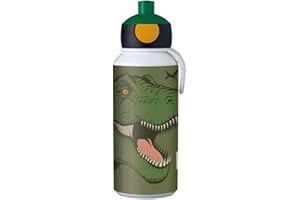 Mepal - Gourde Pop-up Campus - Gourde Étanche pour L'école - Gourde Réutilisable pour Enfant - Sans BPA et Lavable au Lave-Vaisselle - 400 ml - Dino