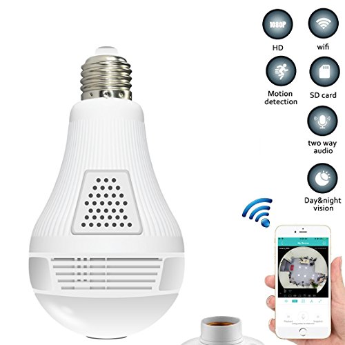 Night Vision Amazon Light Bulb Camera Noonkey 2K/3MP Light Bulb