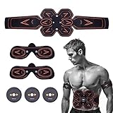 【Fotschrittende EMS Technologie】Die neue EMS (Elektrische Muskelstimulation) Technologie stimuliert sanft Ihre Muskulatur, sendet Impulse direkt an die Muskeln und fördern die Muskelbewegung.