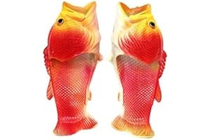 GEQ Fisch Sandalen, Hausschuhe, Schlappen, Pool-, Strand-, Duschschuhe, Geschenk für Angler, Unisex Sandalen, Männer, Frauen & Kinder