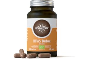 HIFAS DA TERRA - HIFAS-Detox Extractos de Hongos Puros de Maitake, Polyporus y Vitamina C para Combatir el Estrés Oxidativo - Bote 60 cápsulas