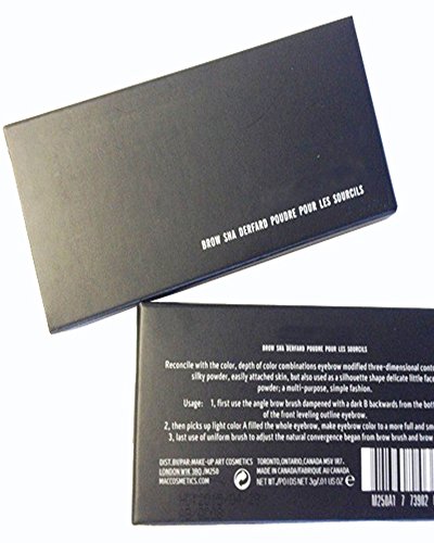 KAIKSO-IN Augenbrauen-Kuchen pwoder Brow Powder Makeup Augenbrauen Schatten 2 Farbe mischen natürlichen Augenbrauen (2#) - 4