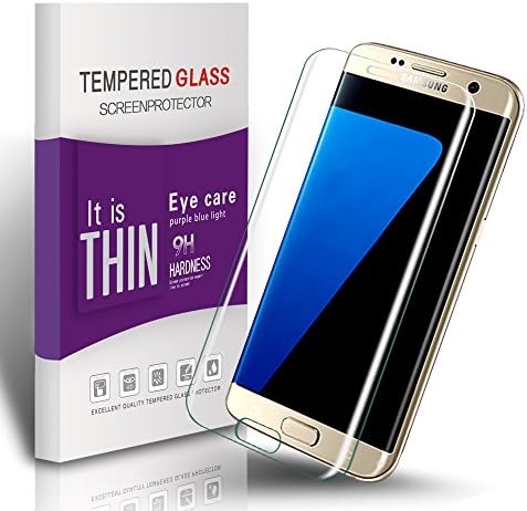 Vegbirt Galaxy S7 Edge Screen Protector, Tempered Glass Screen Protector, Curved Screen Cover for Samsung Galaxy S7 Edge