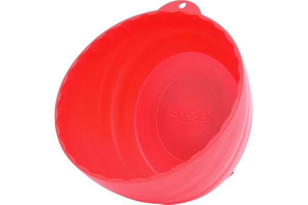 KS TOOLS 800.0156 - Bol magnétique - Pour préserver les vis et autres petites pièces - Ouverture en biais - 150mm - En matière plastique Rouge