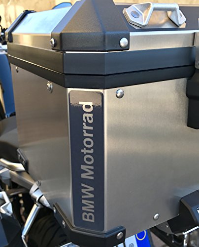 No. 2 uds. REFRACTIVE REFLECTANTE MOTORRAD BOLSAS DE CAJA SUPERIOR R1200 R1250 PEGATINAS PEGATINA NEGRO