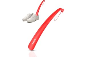 TYGA skohorn, långt handtag, snäppsäker flexibel plast (17 tum, 43 cm)