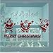 Produktbild WHXJ Weihnachtsdekoration Aufkleber DREI Schöne Weihnachtsmann Home Shop Fenster Vinyl Wandaufkleber Kinderzimmer Aufkleber Siy Decor