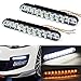Produktbild BoomBoost 1pair Auto-Tagespositionslampe Auto Tageslicht Super weiße 30 LED DRL Tageslicht-Lampe mit Umdrehungs-Röhrenblitz-Lichter Auto-Parken-fahrende Lampe